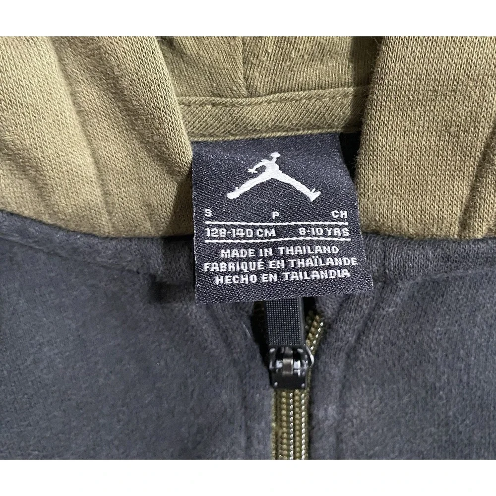 Nike Air Jordan Full Zip Athletic Youth Hoodie Size SP-8/10